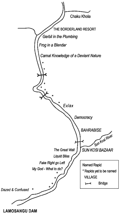 Bhote Kosi Map Detail